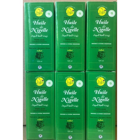 6 X Huile de nigelle (habba-sawda,cumin noir,black seed) 125ml