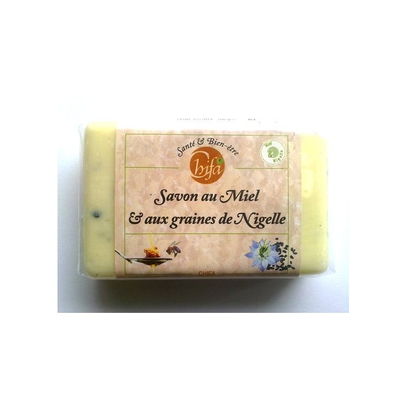 SAVON AU MIEL ET AUX GRAINES DE NIGELLE SAVON AU MIEL ET AUX GRAINES DE NIGELLE
