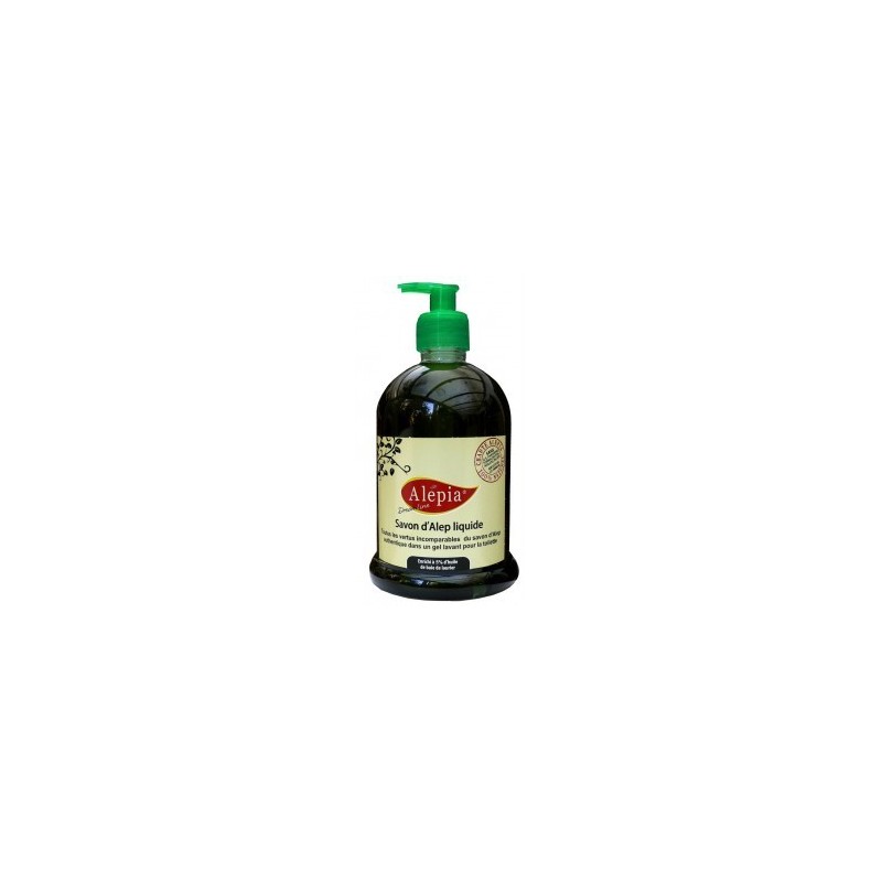 Savon d'Alep liquide 300 ml enrichi a 15% d'huile de baie de laurier Savon d'Alep liquide 300 ml enrichi a 15% d'huile de baie de laurier
